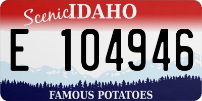 ID license plate E104946