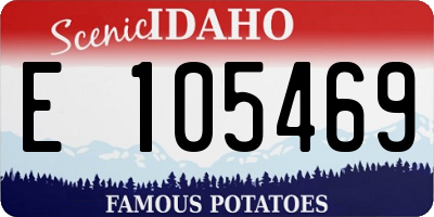 ID license plate E105469