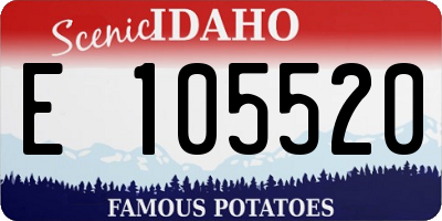 ID license plate E105520