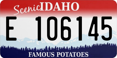 ID license plate E106145