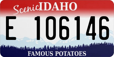 ID license plate E106146