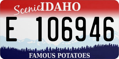 ID license plate E106946