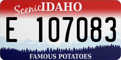 ID license plate E107083