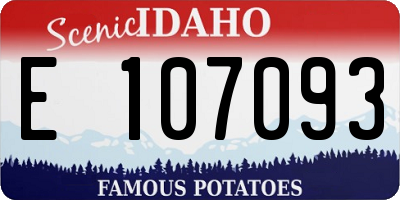 ID license plate E107093