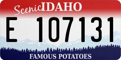 ID license plate E107131