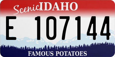 ID license plate E107144