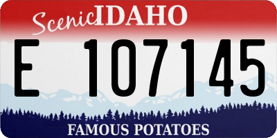 ID license plate E107145