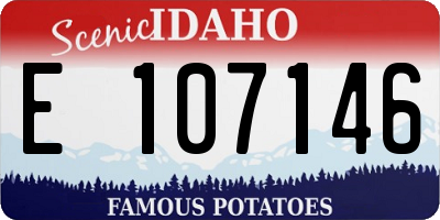 ID license plate E107146