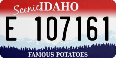 ID license plate E107161