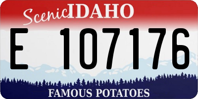 ID license plate E107176