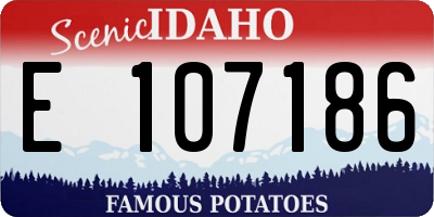ID license plate E107186