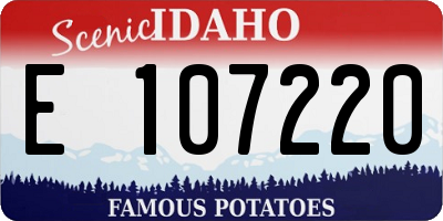 ID license plate E107220