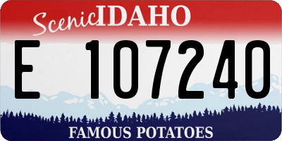 ID license plate E107240