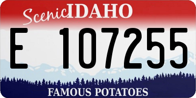 ID license plate E107255