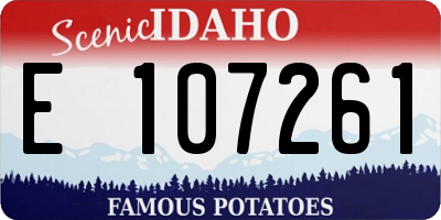 ID license plate E107261