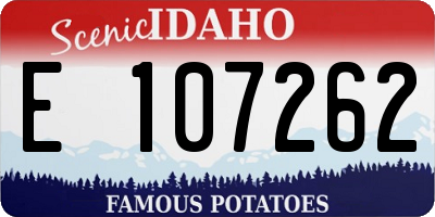 ID license plate E107262