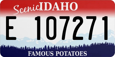ID license plate E107271