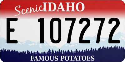 ID license plate E107272