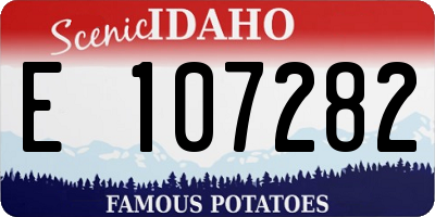 ID license plate E107282