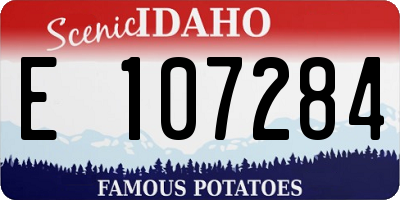 ID license plate E107284