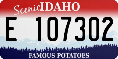 ID license plate E107302