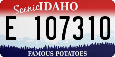 ID license plate E107310