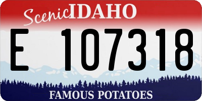 ID license plate E107318