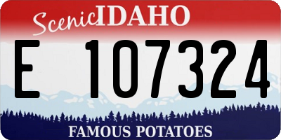 ID license plate E107324