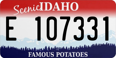 ID license plate E107331