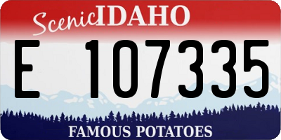 ID license plate E107335