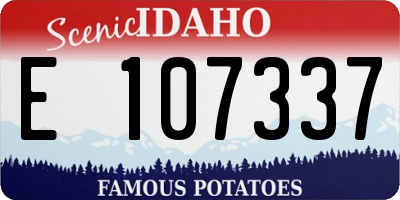 ID license plate E107337