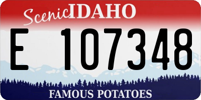 ID license plate E107348