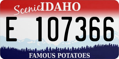 ID license plate E107366