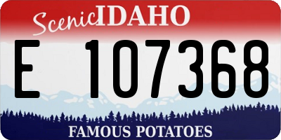 ID license plate E107368
