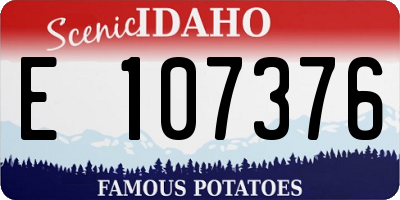 ID license plate E107376