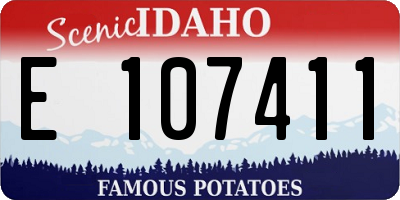 ID license plate E107411