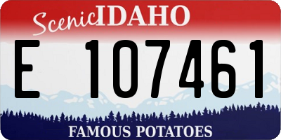 ID license plate E107461