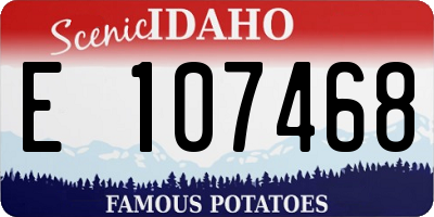 ID license plate E107468