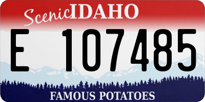 ID license plate E107485