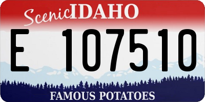 ID license plate E107510
