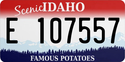 ID license plate E107557