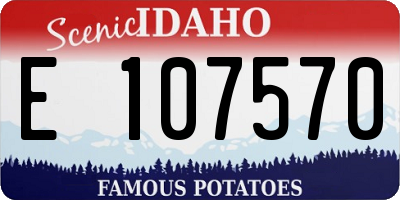 ID license plate E107570