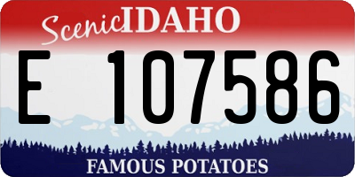 ID license plate E107586