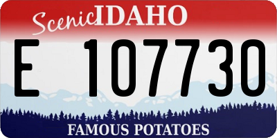 ID license plate E107730