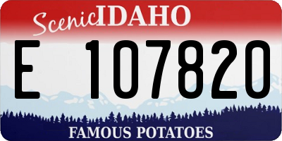 ID license plate E107820