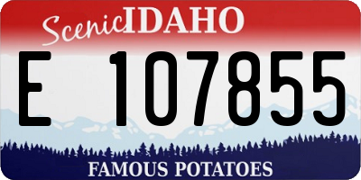 ID license plate E107855