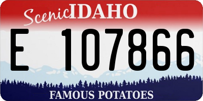ID license plate E107866