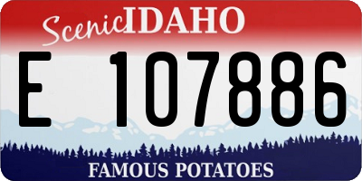 ID license plate E107886