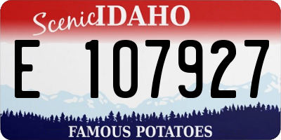 ID license plate E107927