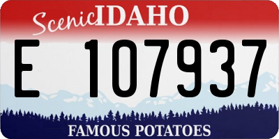 ID license plate E107937